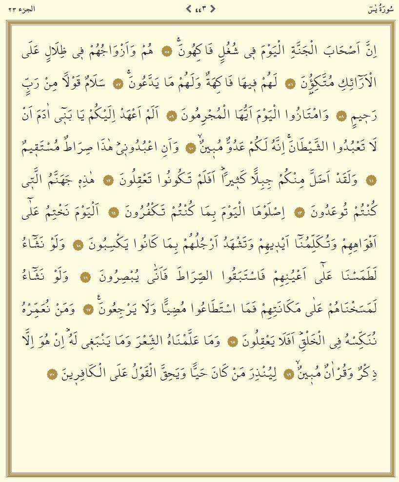 Yasin Suresi Diyanet Meali